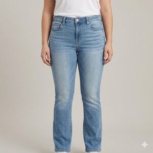 Level 99 Jeans Womens 16 34 High Rise Nostalgic Blue Stretch Denim EUC